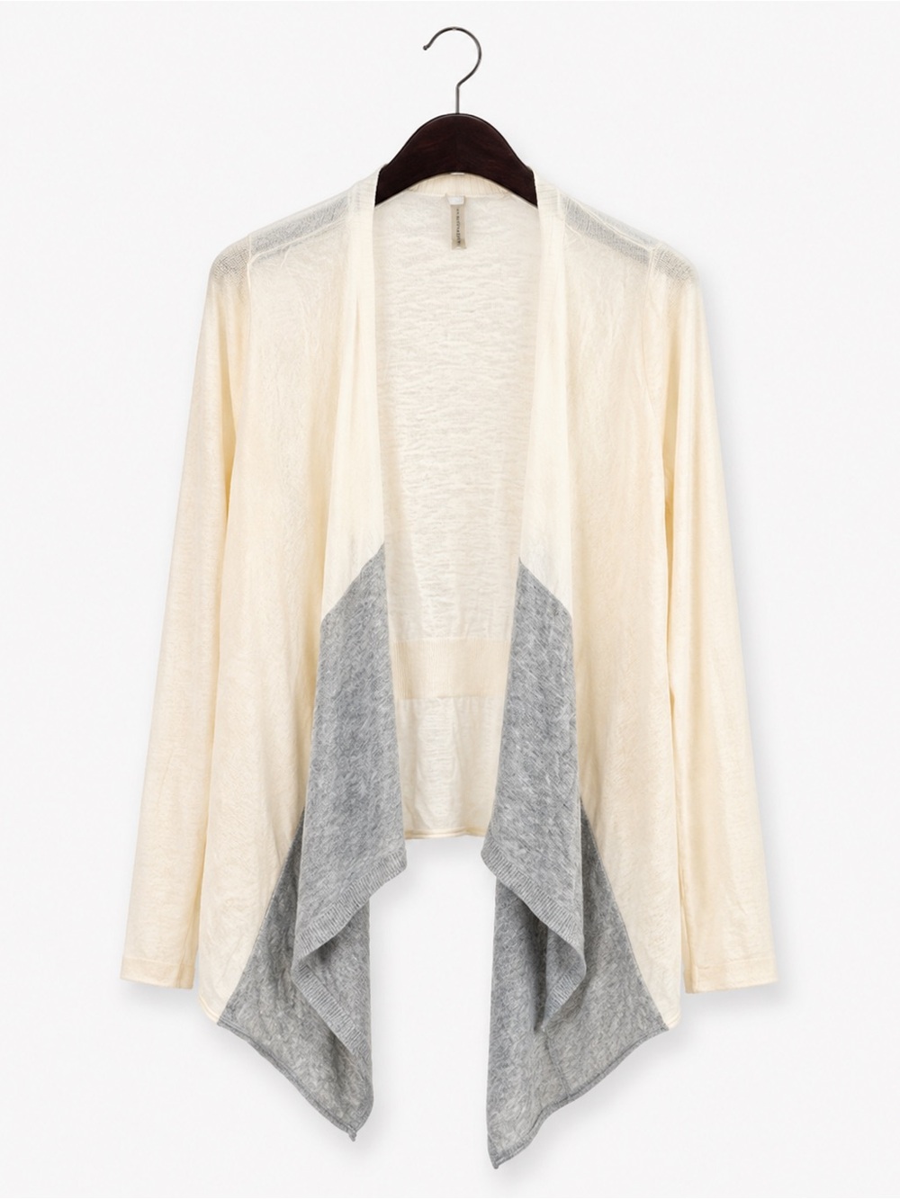 Club Monaco Cream and Gray Cardigan